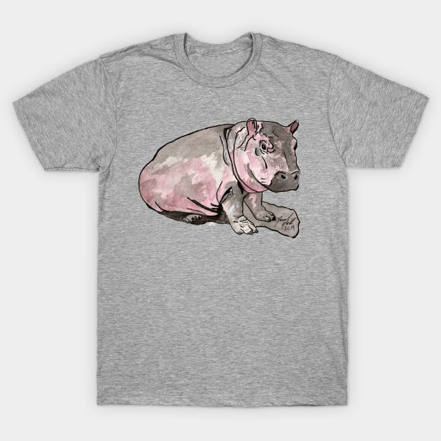 Baby Hippo T-Shirt by BladeAvenger